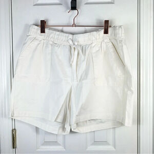 Lane Bryant Women’s Size 14 Shorts Drawstring Linen Blend Mid-Rise